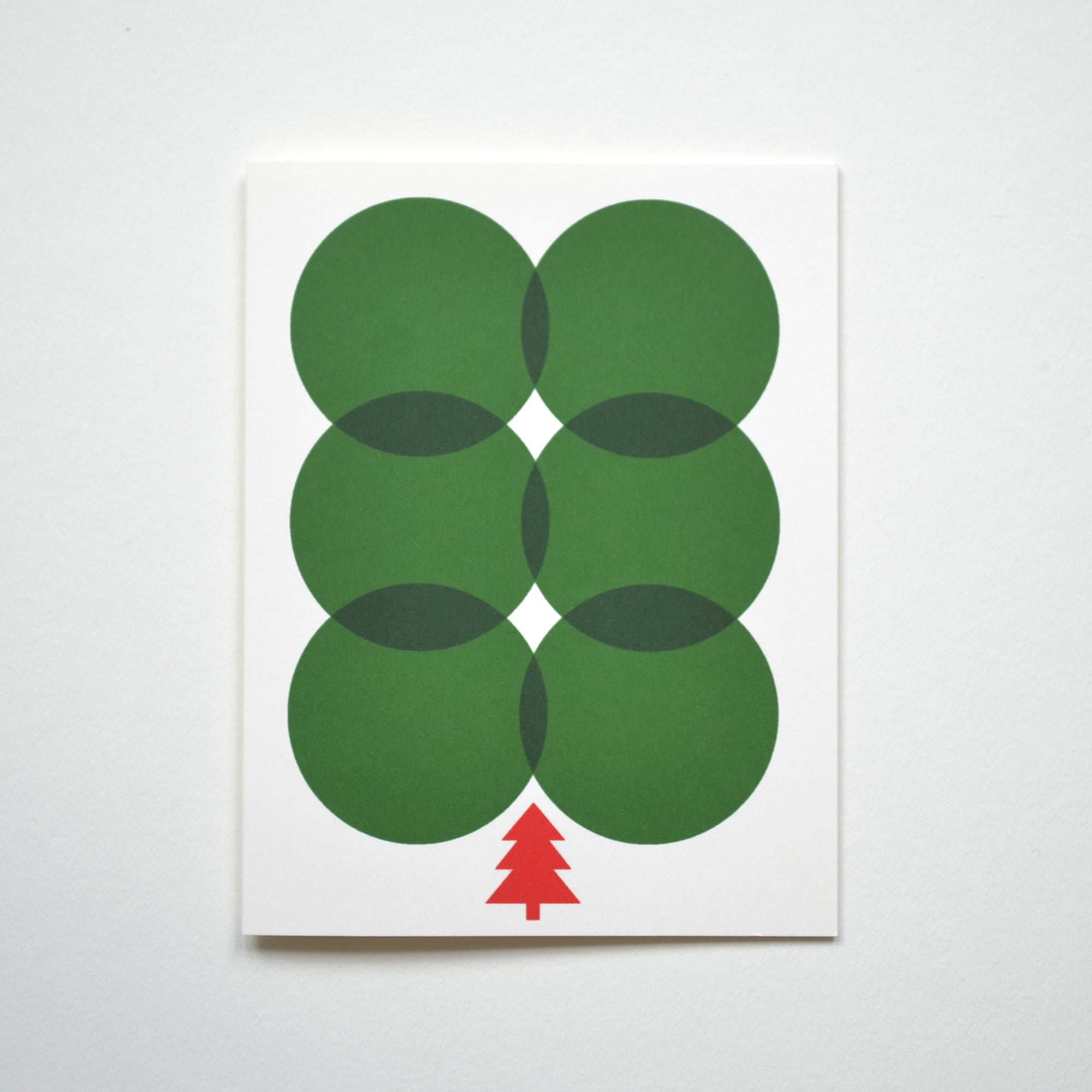 Christmas Holiday Greeting Card Green
