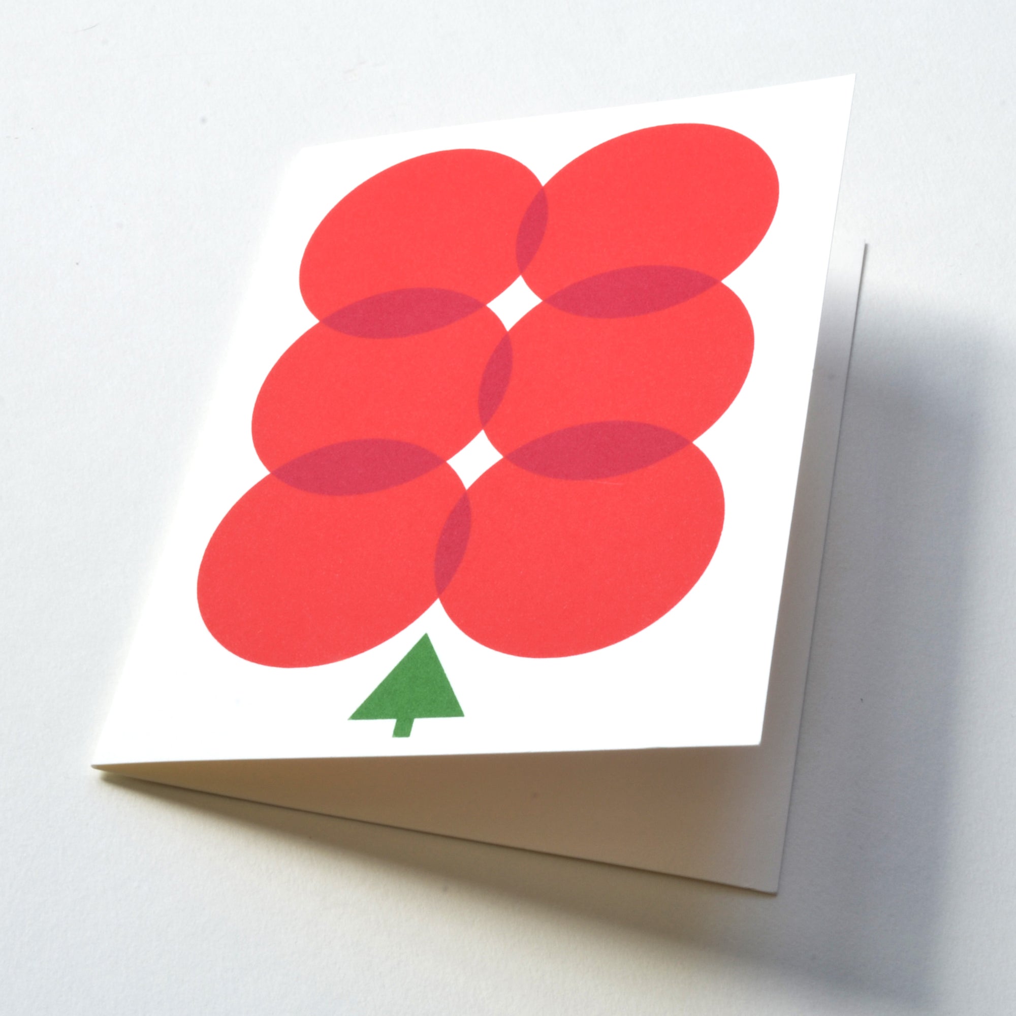 Christmas Holiday Greeting Card Red