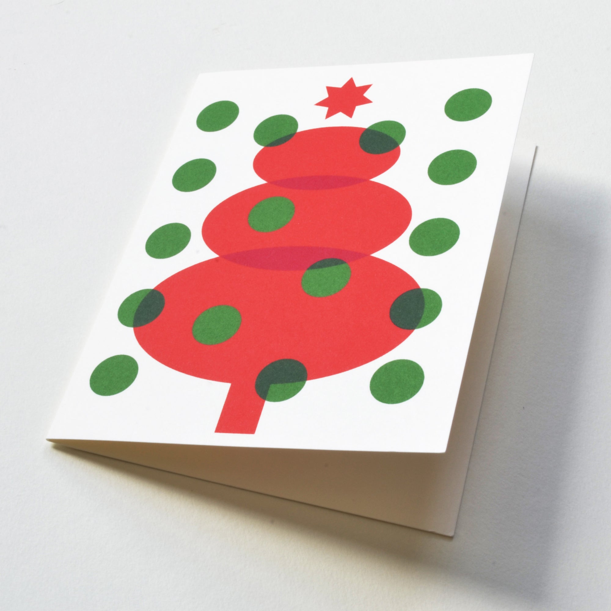 Christmas Holiday Greeting Card Small Dots