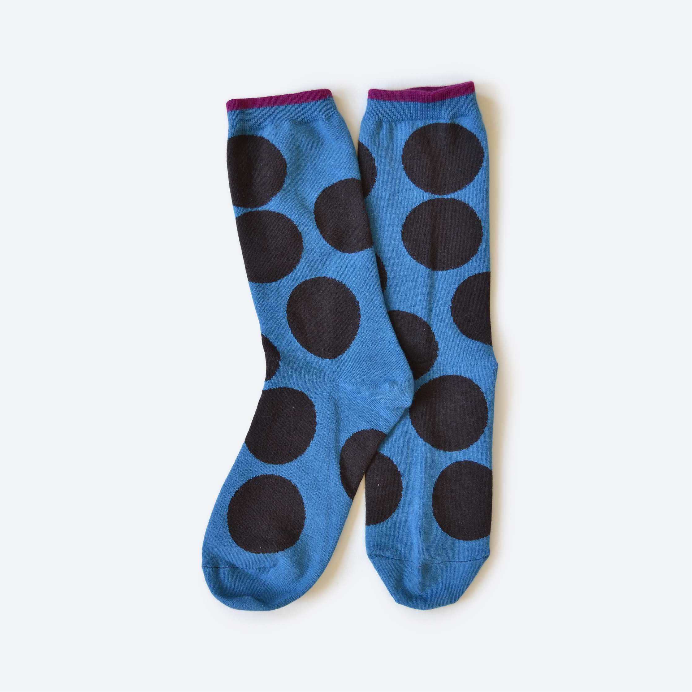 Sutro Bold Dot Crew Socks — Pacific – Hooray Sock Co.