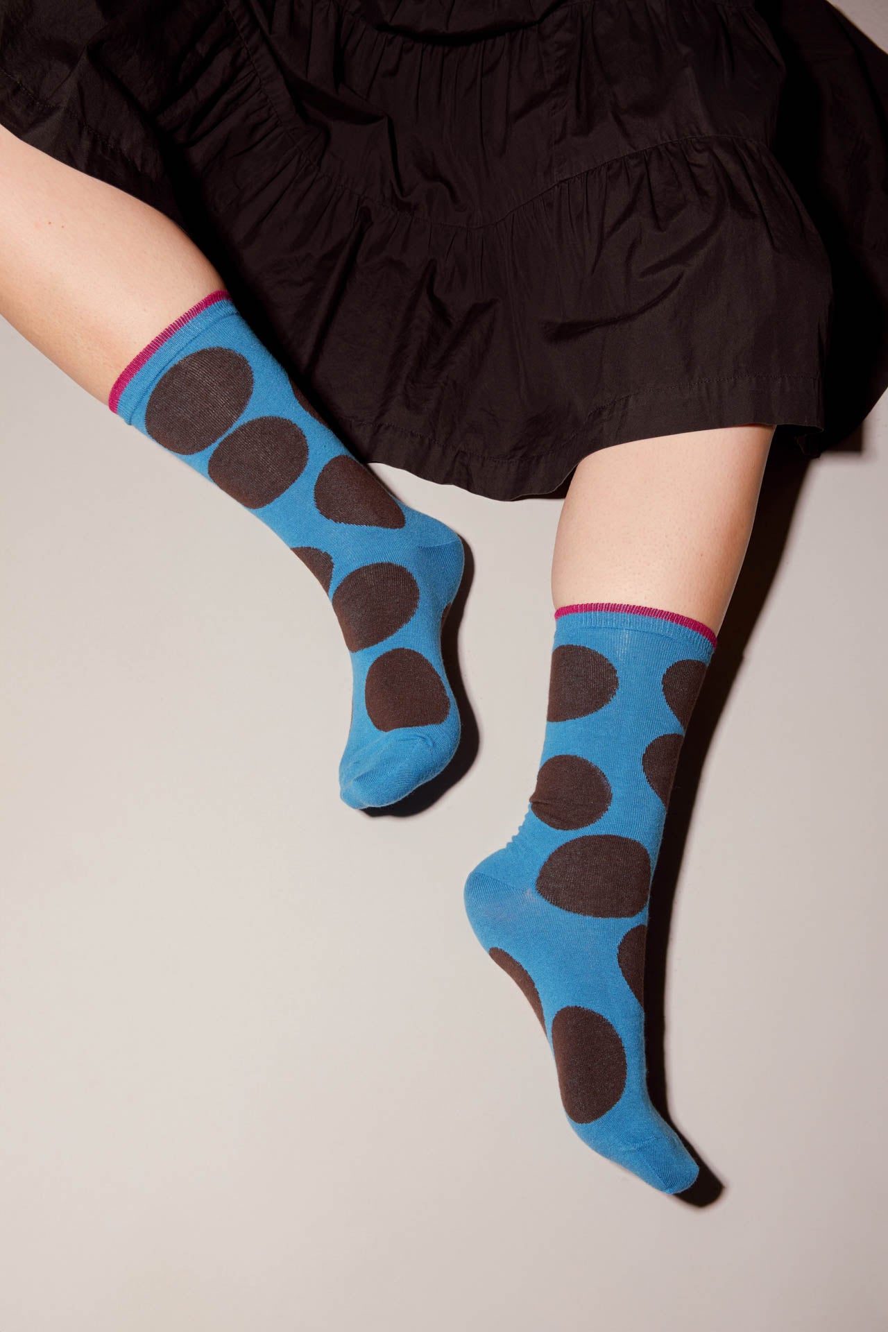 Sutro Bold Dot Crew Socks — Pacific – Hooray Sock Co.