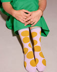 Sutro Bold Dot Crew Socks — Wisteria