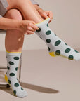 Panhandle Classic Dot Crew Socks — Mist