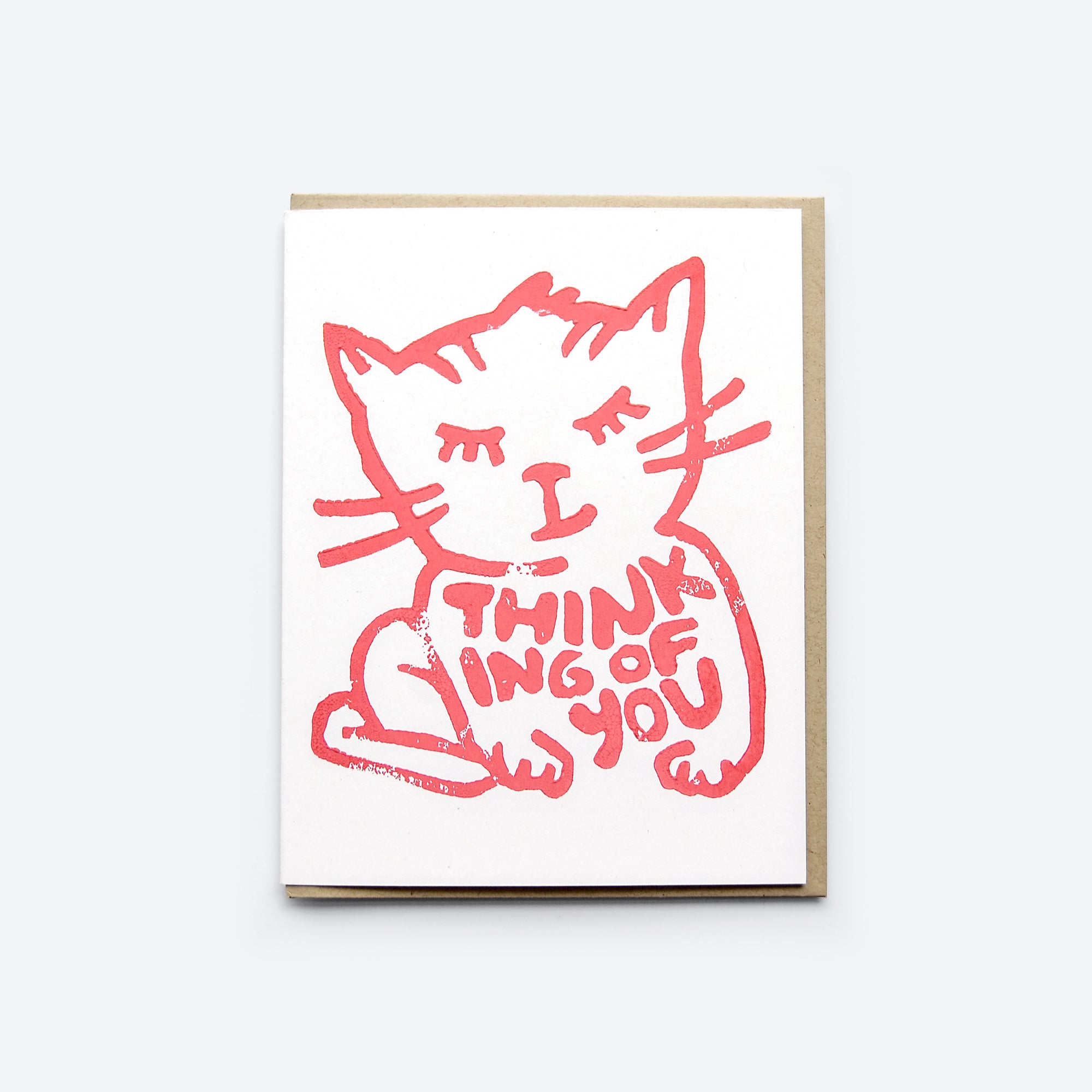 Greeting Card Thinking of You — Cat