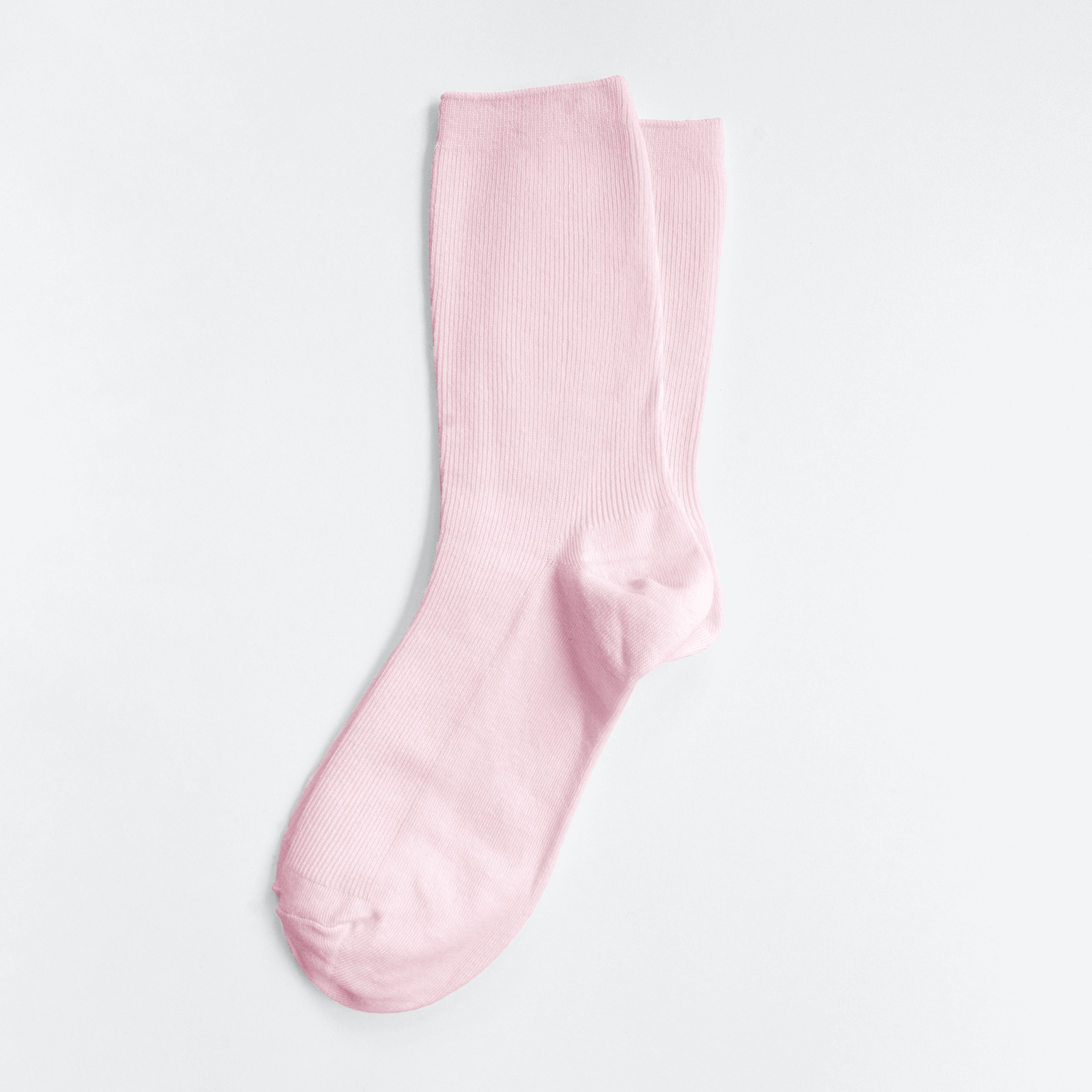 Hooray Sock Co.'s Everyday Pink Cotton Socks: Comfy, colorful, and unisex. 80% cotton, 20% spandex. Machine washable. Made in South Korea. Fits US women's shoe sizes 4-10.