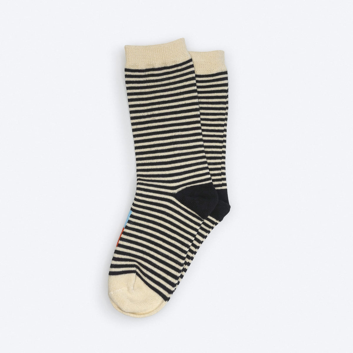 Hooray Kids Cole socks in Midnight black and white stripes