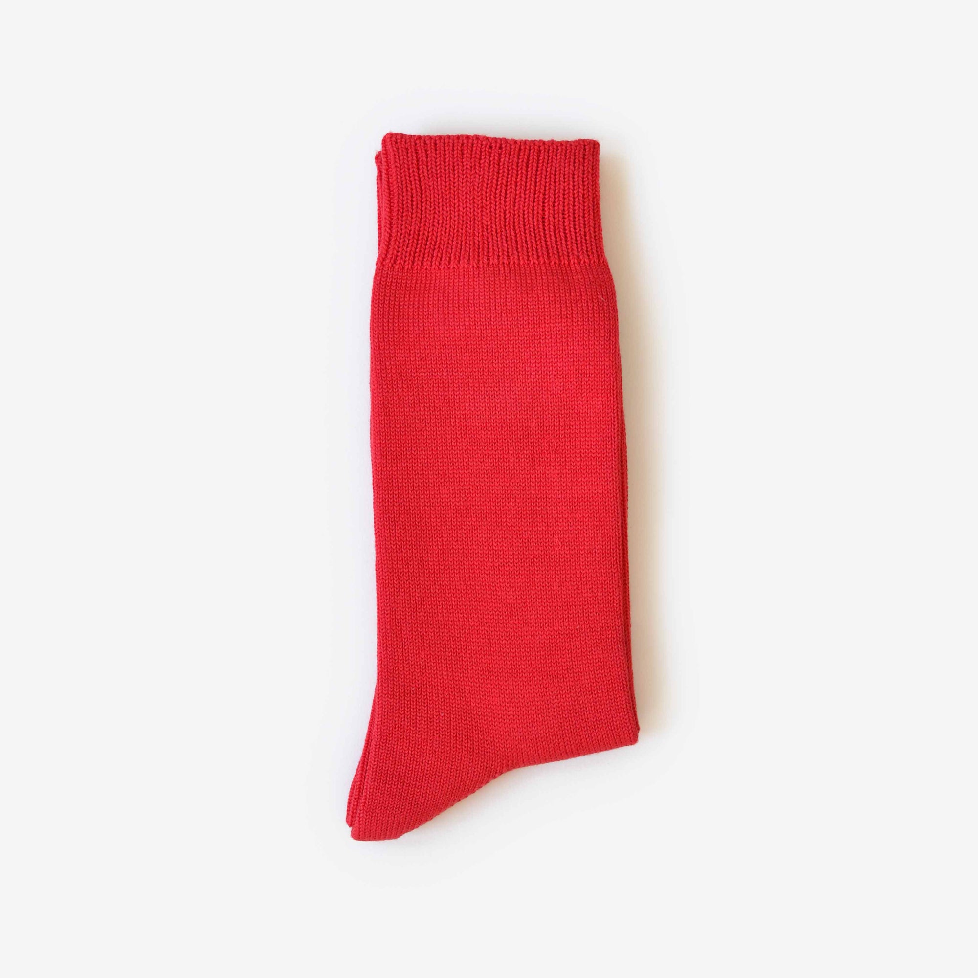 Egyptian Cotton Plain Socks Red / Small Egyptian Cotton Plain Socks Red / Small