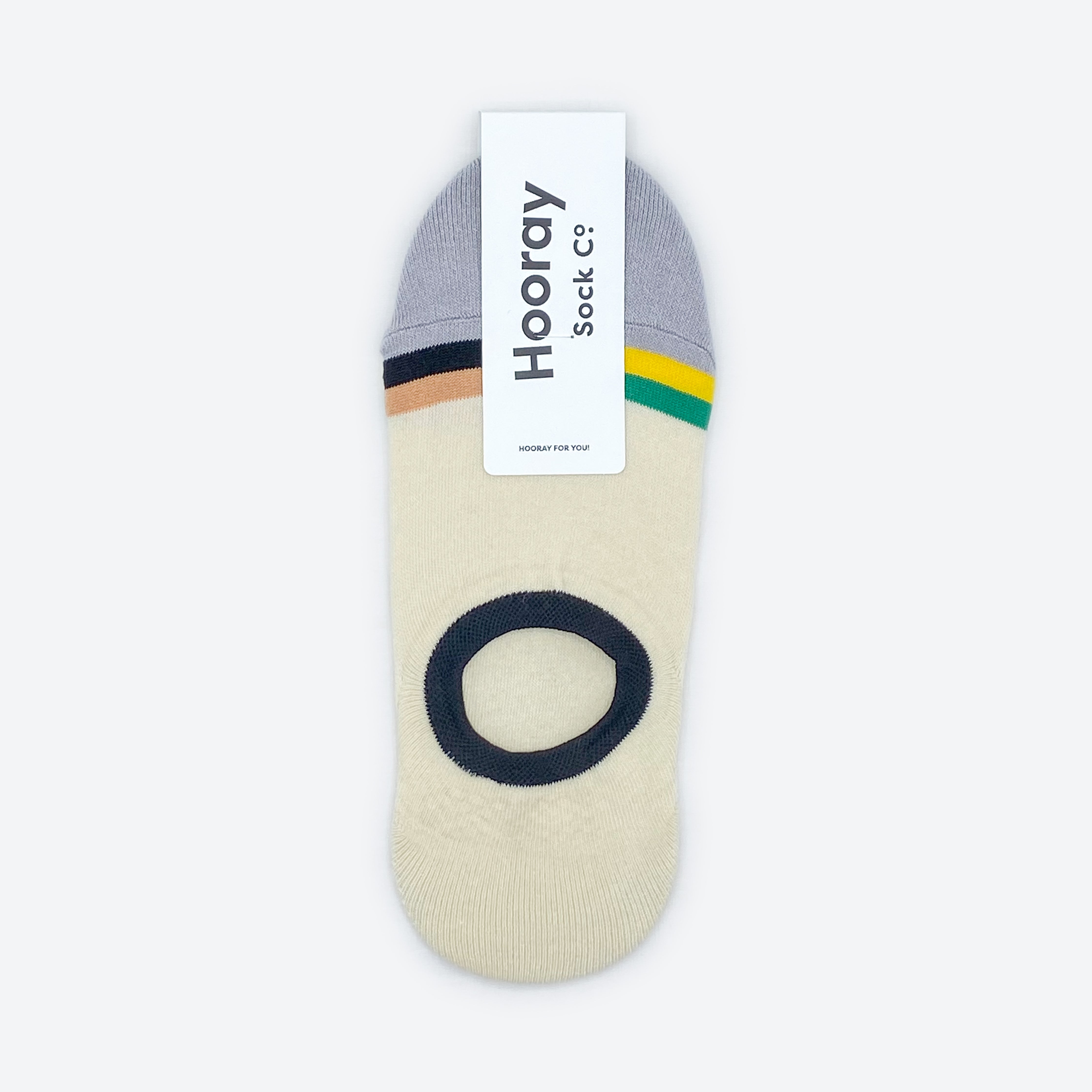 Hooray Sock Co. Marina No Show Socks. Lightweight, minimal, perfect for hot weather. Heel grips for secure fit. Size: Large (US men’s 8-12), Small (US women's 4-10)